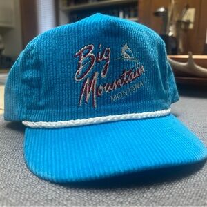 Big Mountain Blue Corduroy Hat